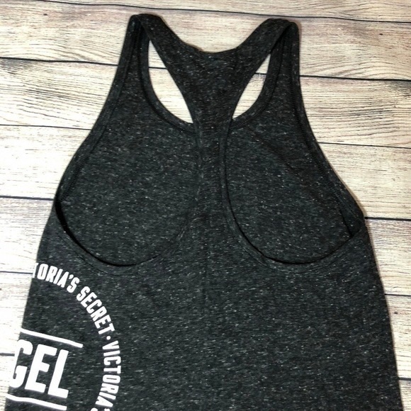 Victoria's Secret Black Racerback Logo Tank - Picture 4 of 6